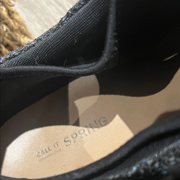 Call It Spring Black Sparkle Sneakers - Picture 2 of 13